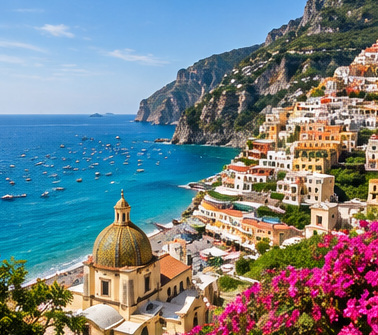 Scenic travel photograph: mediterranean coast