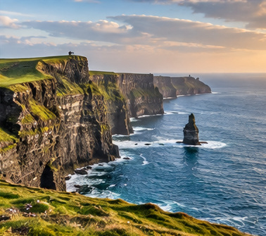 Scenic travel photograph: rugged coast