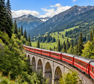 Scenic travel photograph: scenic railway